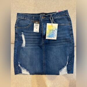 Jean skirt super cute and great length!